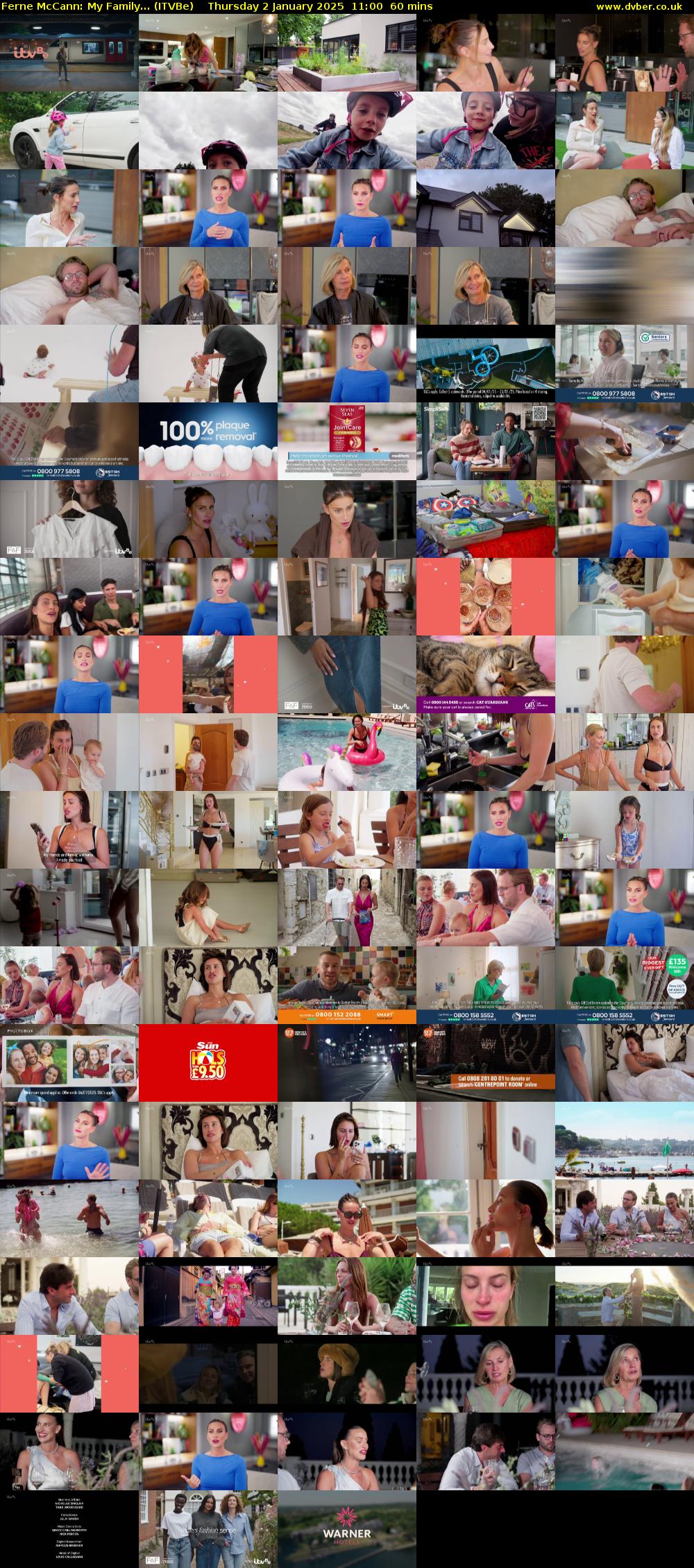 Ferne McCann: My Family... (ITVBe) Thursday 2 January 2025 11:00 - 12:00