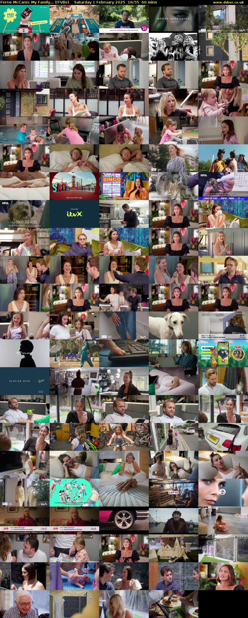 Ferne McCann: My Family... (ITVBe) Saturday 1 February 2025 16:55 - 17:55