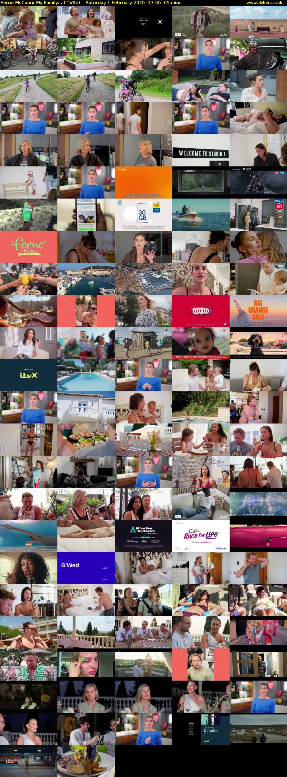 Ferne McCann: My Family... (ITVBe) Saturday 1 February 2025 17:55 - 19:00