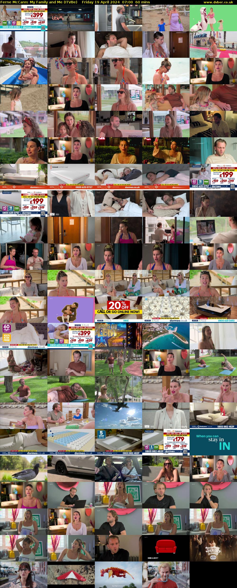 Ferne McCann: My Family and Me (ITVBe) Friday 19 April 2024 07:00 - 08:00
