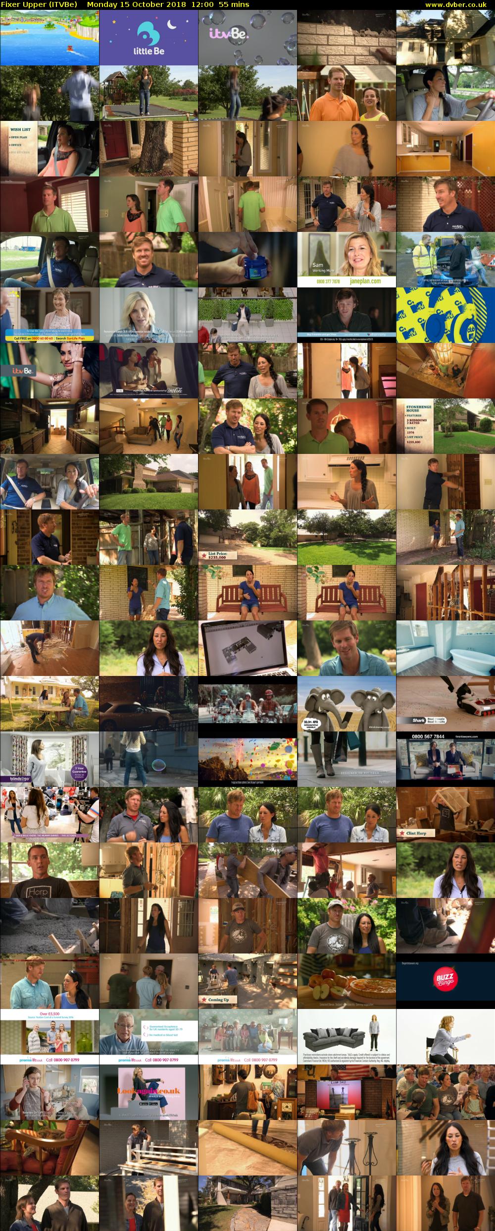 Fixer Upper (ITVBe) Monday 15 October 2018 12:00 - 12:55