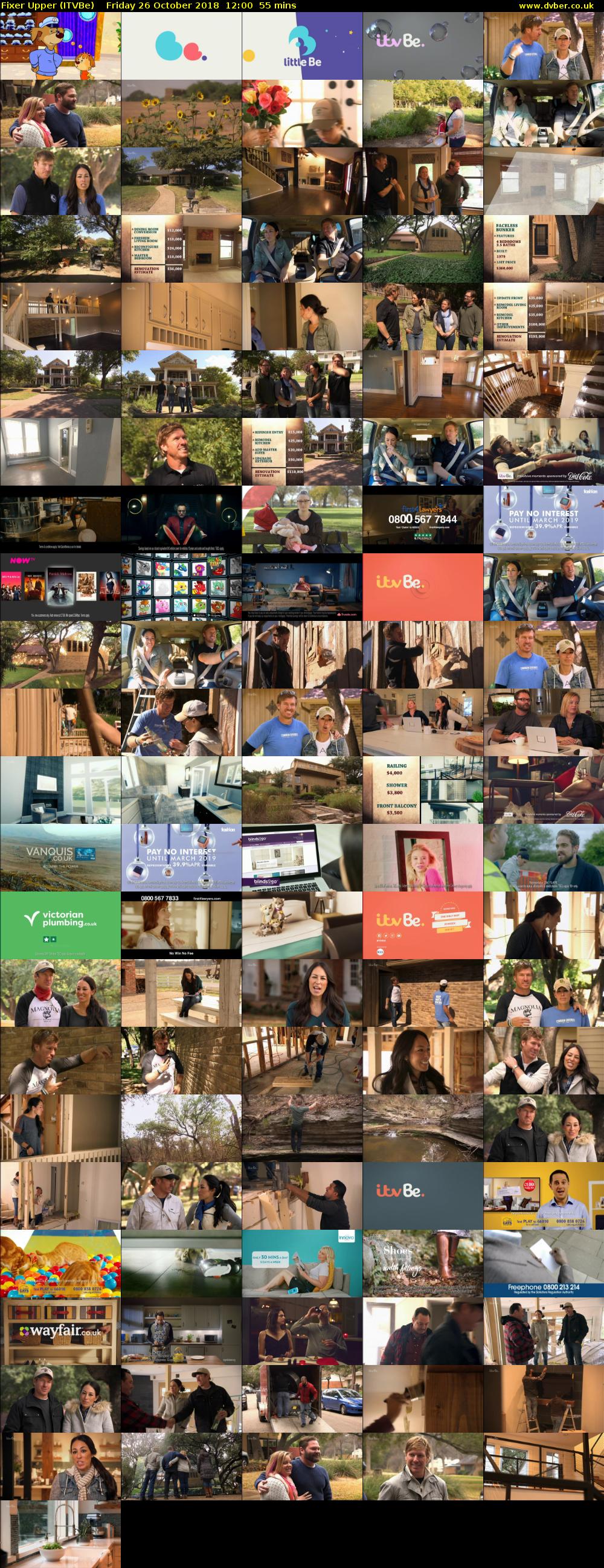 Fixer Upper (ITVBe) Friday 26 October 2018 12:00 - 12:55