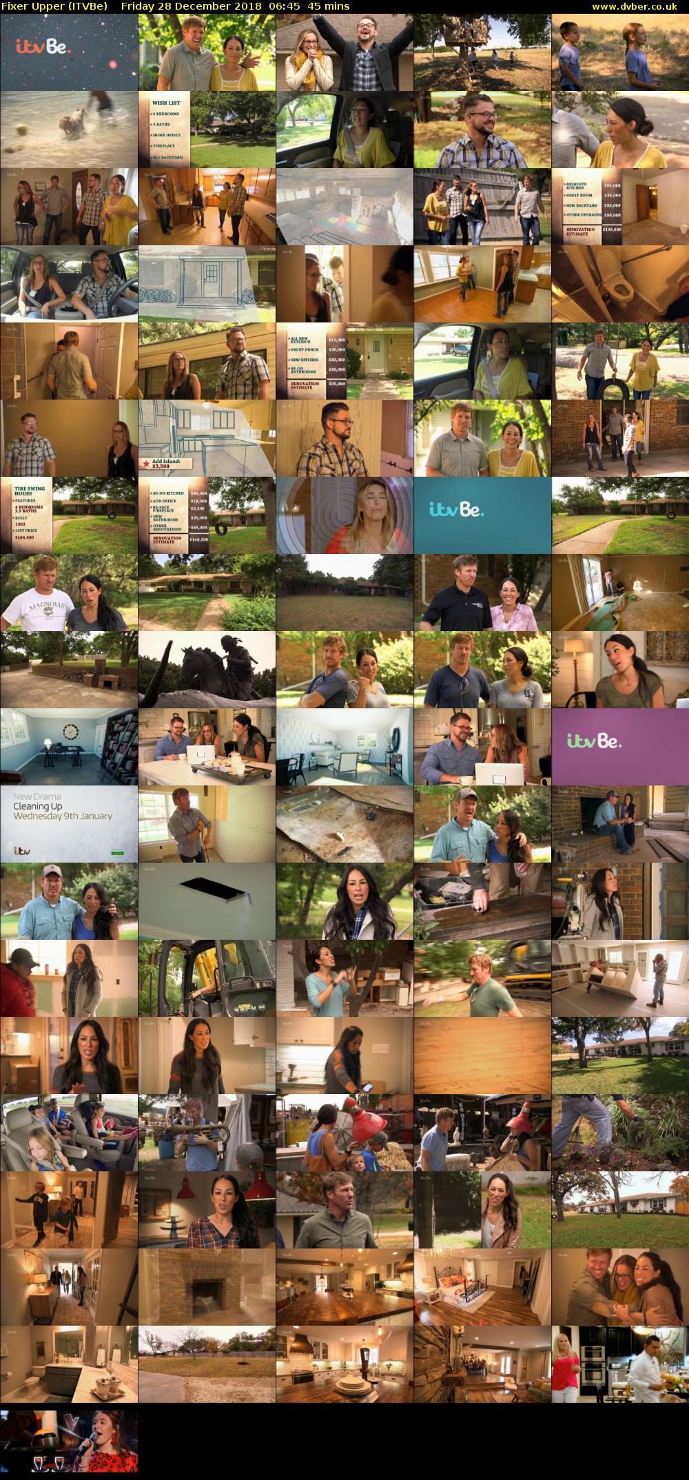 Fixer Upper (ITVBe) Friday 28 December 2018 06:45 - 07:30