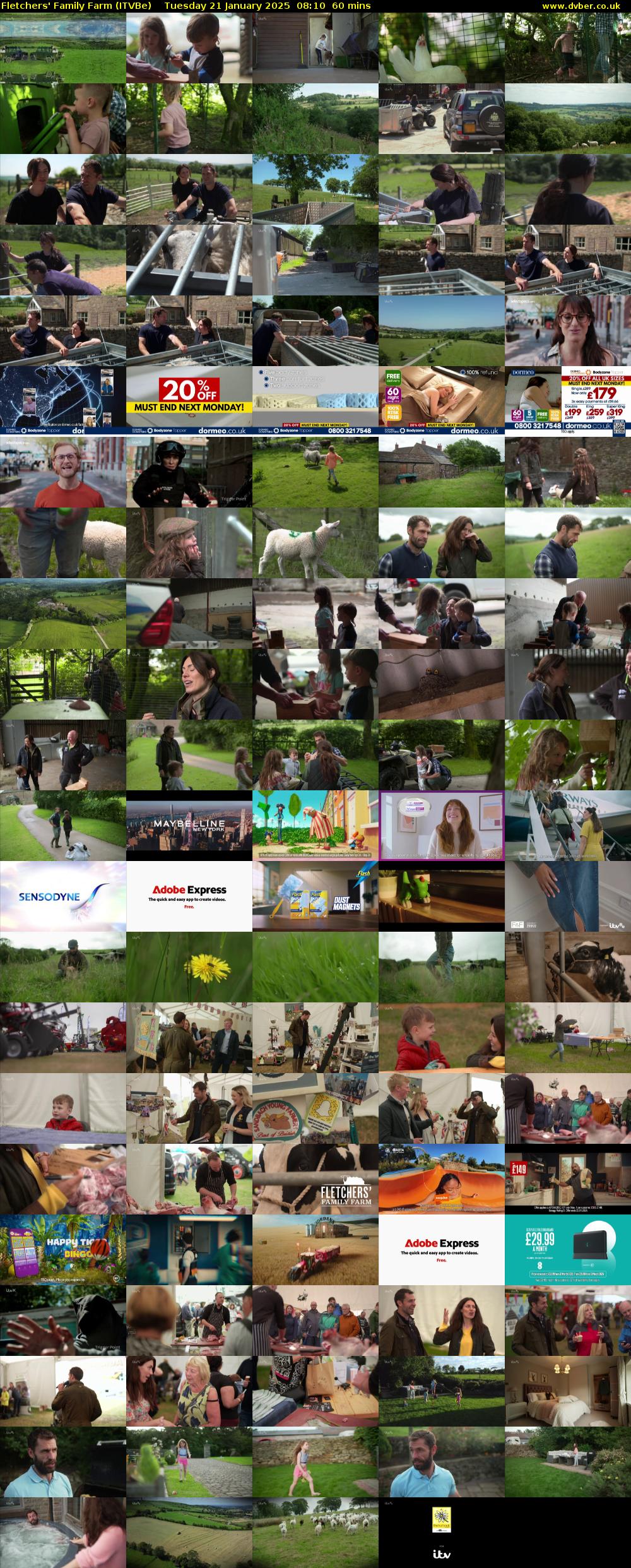 Fletchers' Family Farm (ITVBe) Tuesday 21 January 2025 08:10 - 09:10