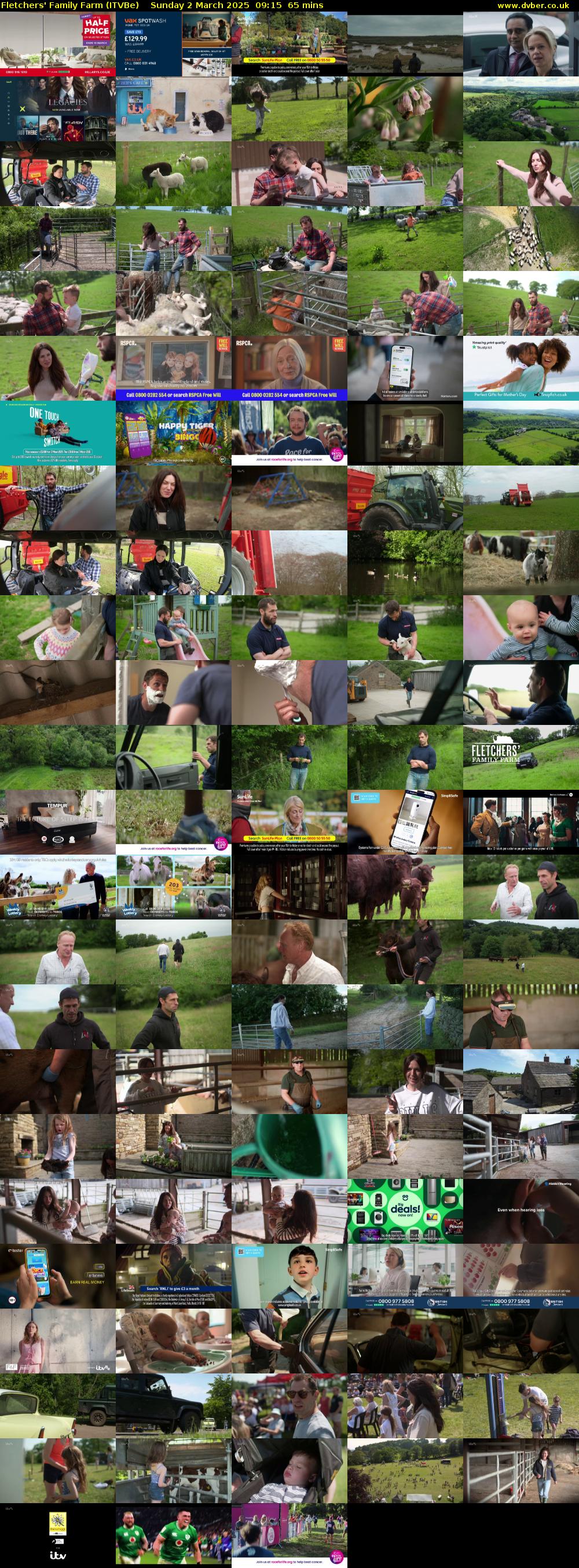 Fletchers' Family Farm (ITVBe) Sunday 2 March 2025 09:15 - 10:20