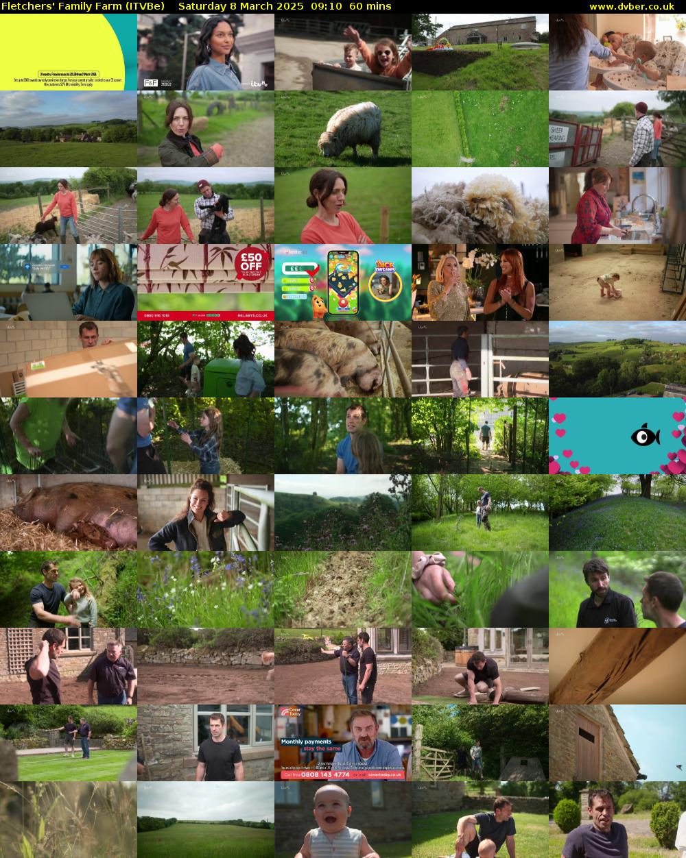 Fletchers' Family Farm (ITVBe) Saturday 8 March 2025 09:10 - 10:10