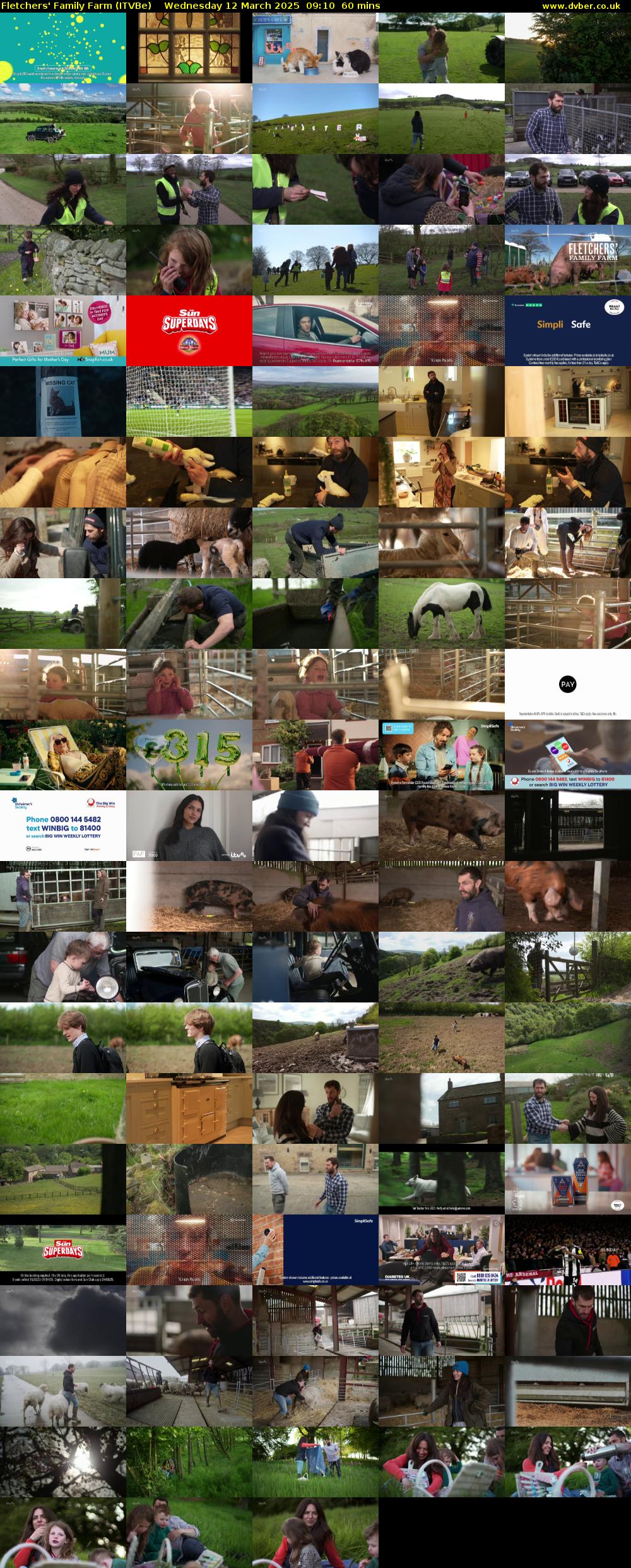 Fletchers' Family Farm (ITVBe) Wednesday 12 March 2025 09:10 - 10:10