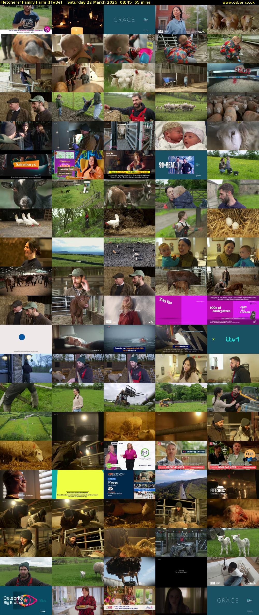 Fletchers' Family Farm (ITVBe) Saturday 22 March 2025 08:45 - 09:50