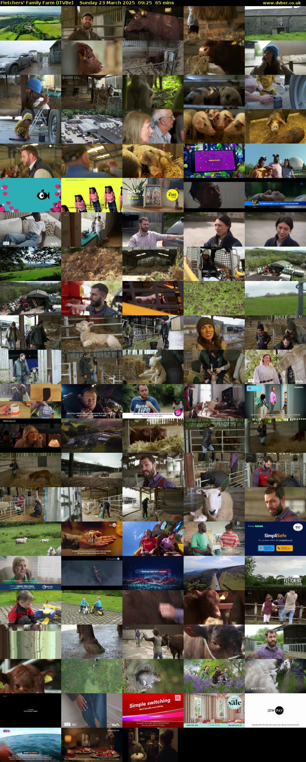 Fletchers' Family Farm (ITVBe) Sunday 23 March 2025 09:25 - 10:30