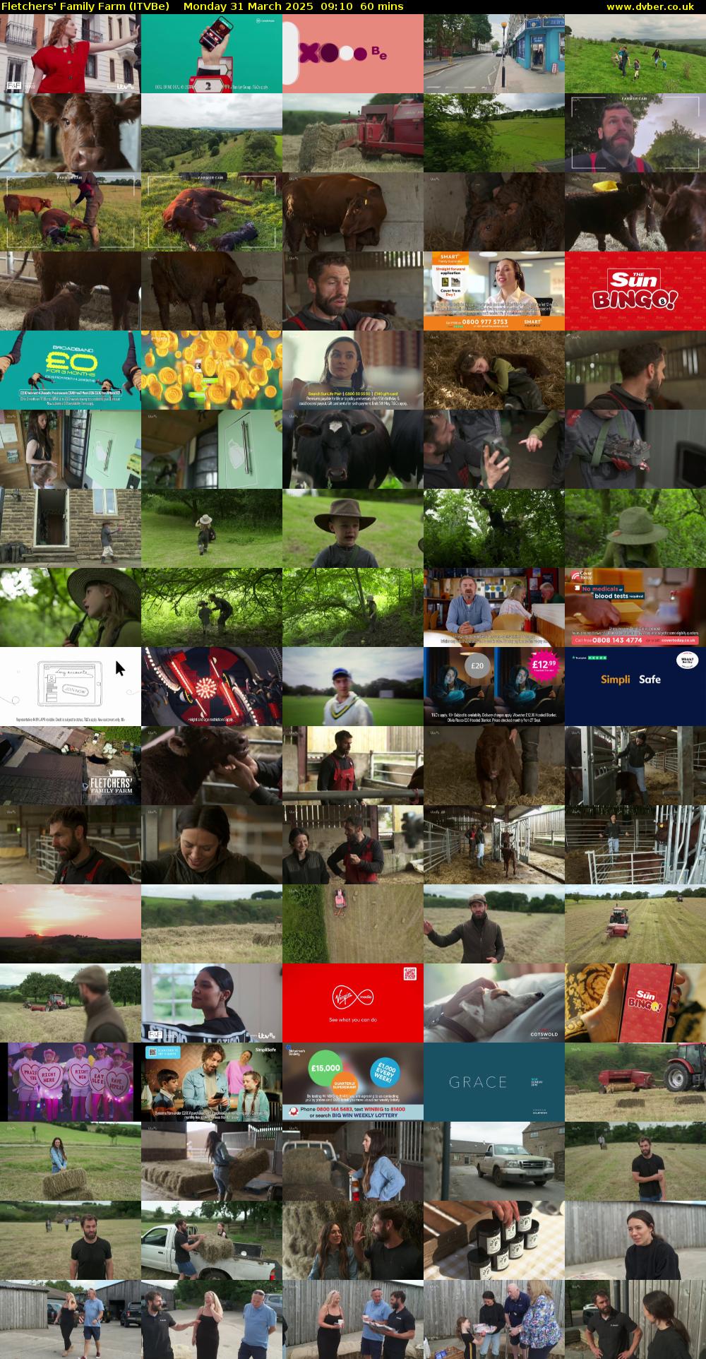 Fletchers' Family Farm (ITVBe) Monday 31 March 2025 09:10 - 10:10