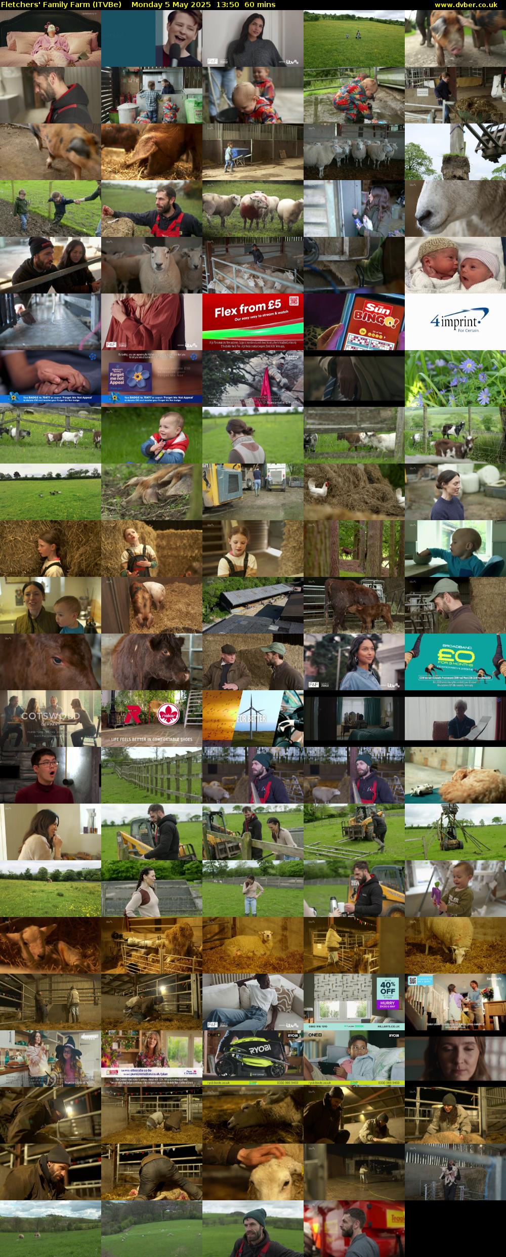 Fletchers' Family Farm (ITVBe) Monday 5 May 2025 13:50 - 14:50