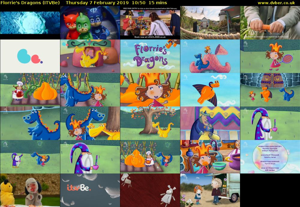 Florrie's Dragons (ITVBe) Thursday 7 February 2019 10:50 - 11:05