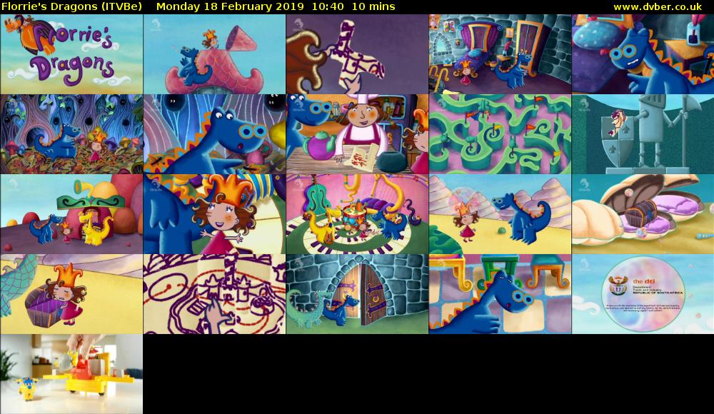Florrie's Dragons (ITVBe) Monday 18 February 2019 10:40 - 10:50