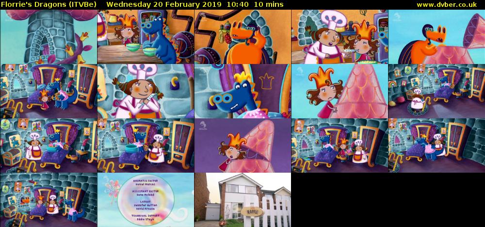 Florrie's Dragons (ITVBe) Wednesday 20 February 2019 10:40 - 10:50