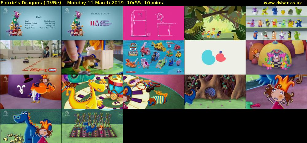 Florrie's Dragons (ITVBe) Monday 11 March 2019 10:55 - 11:05