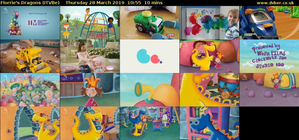 Florrie's Dragons (ITVBe) Thursday 28 March 2019 10:55 - 11:05