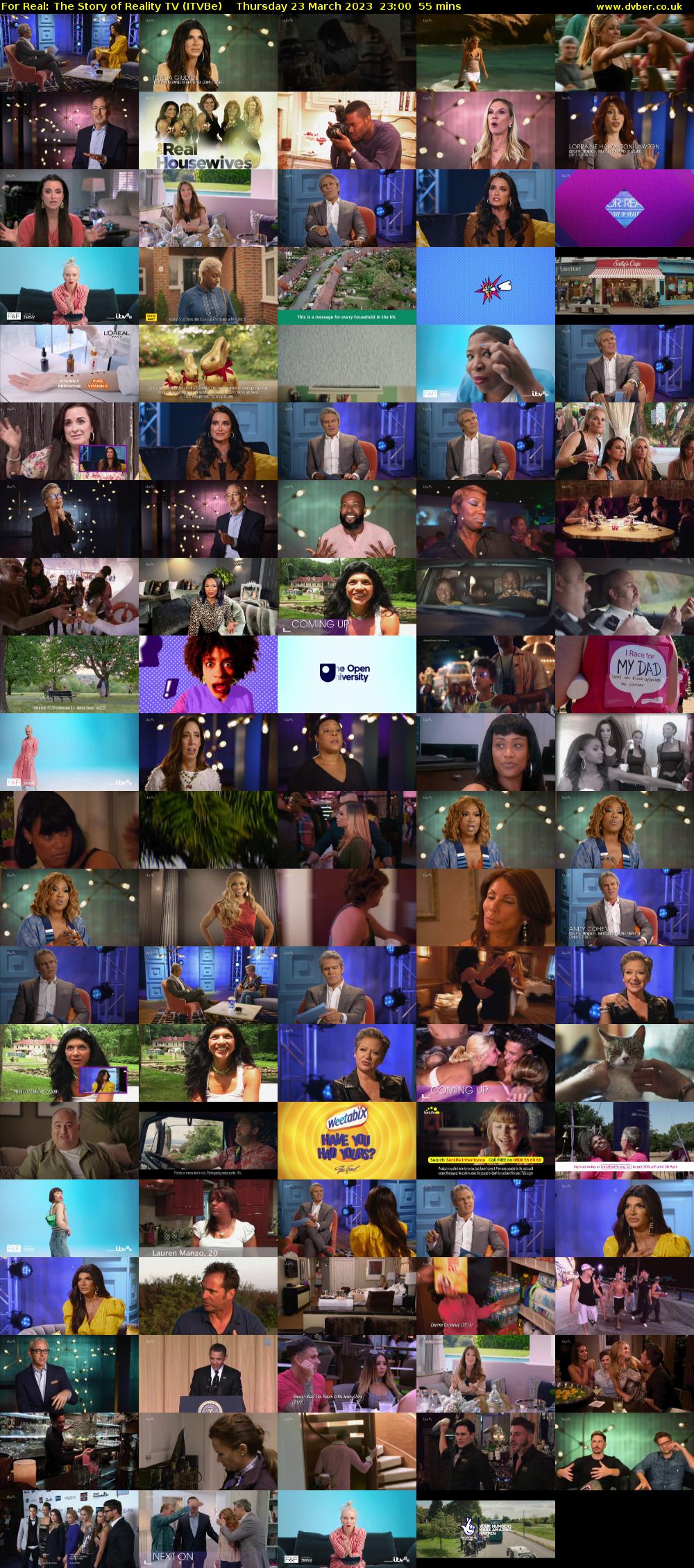 For Real: The Story of Reality TV (ITVBe) Thursday 23 March 2023 23:00 - 23:55
