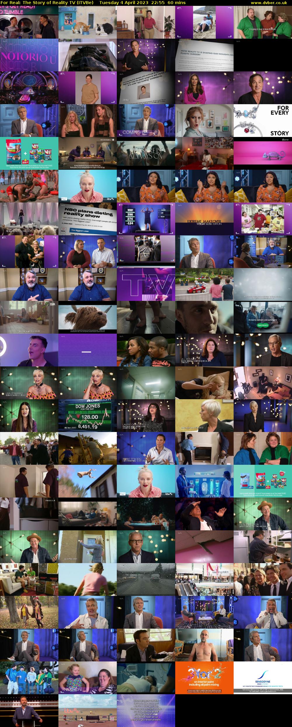 For Real: The Story of Reality TV (ITVBe) Tuesday 4 April 2023 22:55 - 23:55