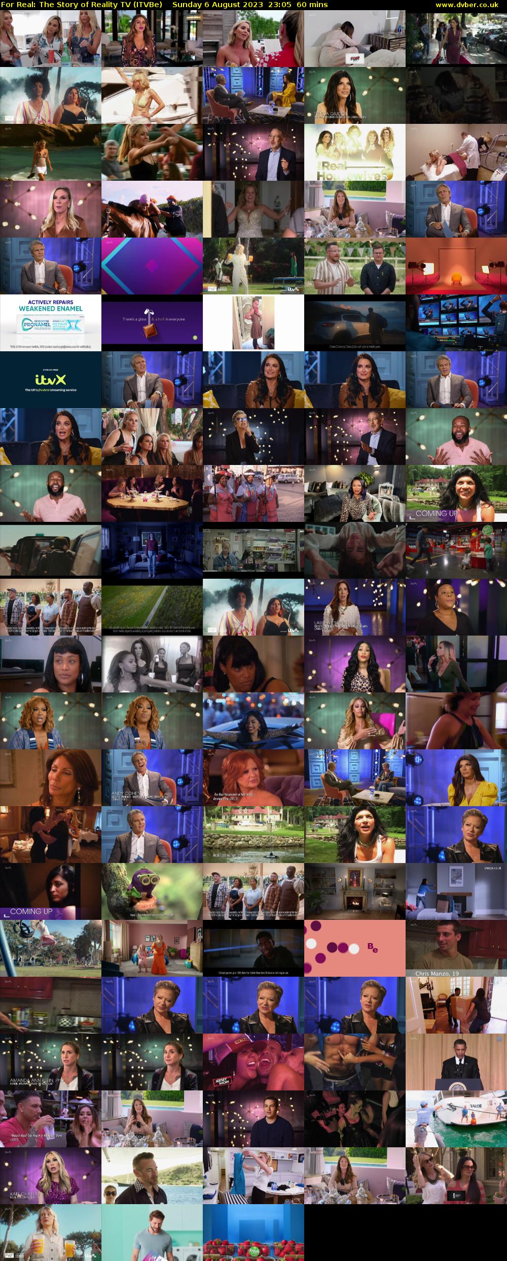 For Real: The Story of Reality TV (ITVBe) Sunday 6 August 2023 23:05 - 00:05