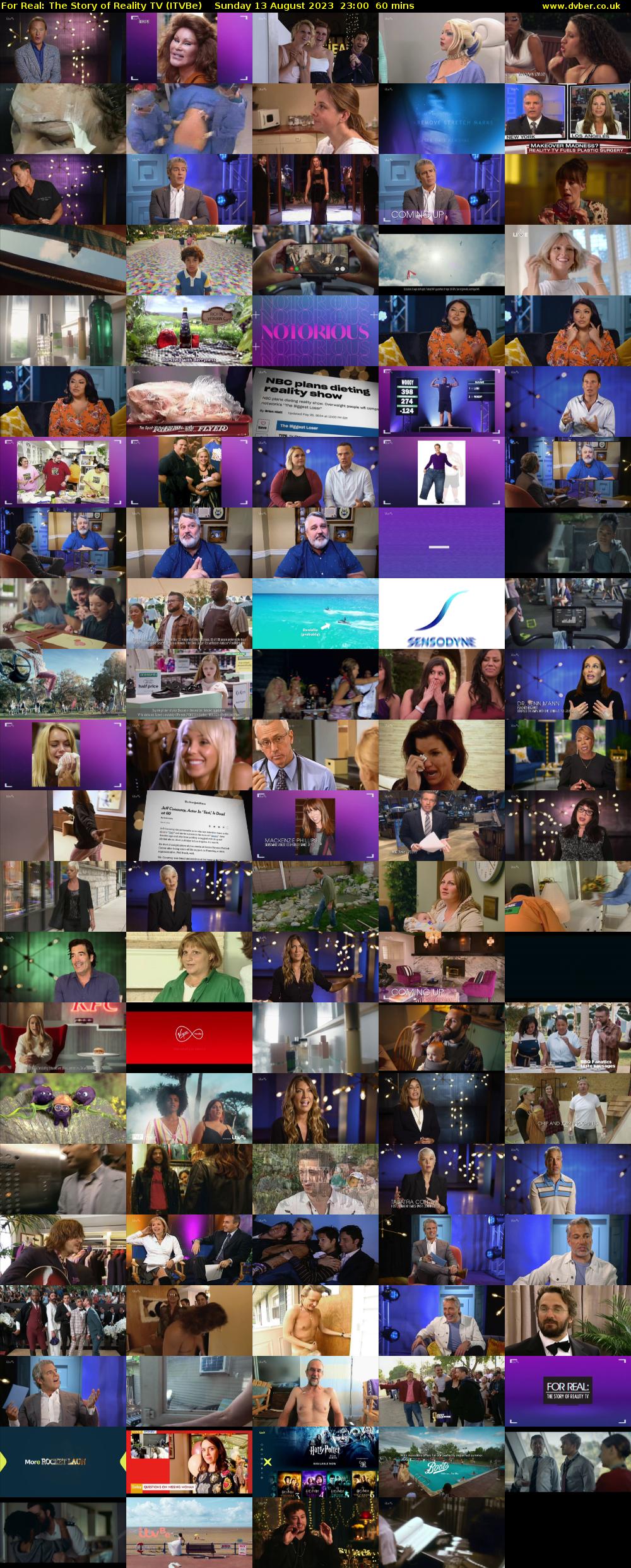 For Real: The Story of Reality TV (ITVBe) Sunday 13 August 2023 23:00 - 00:00