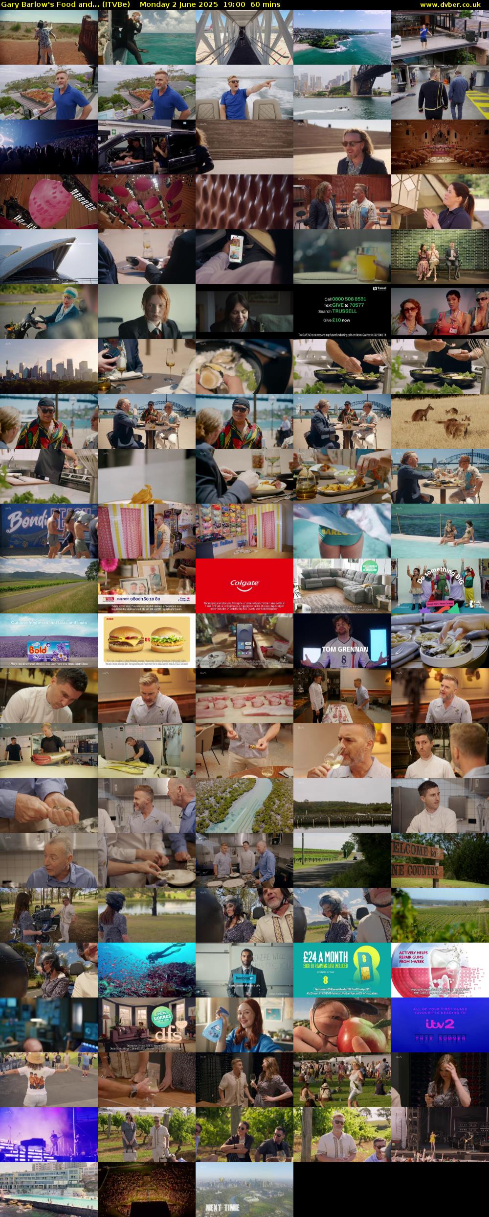 Gary Barlow's Food and... (ITVBe) Monday 2 June 2025 19:00 - 20:00