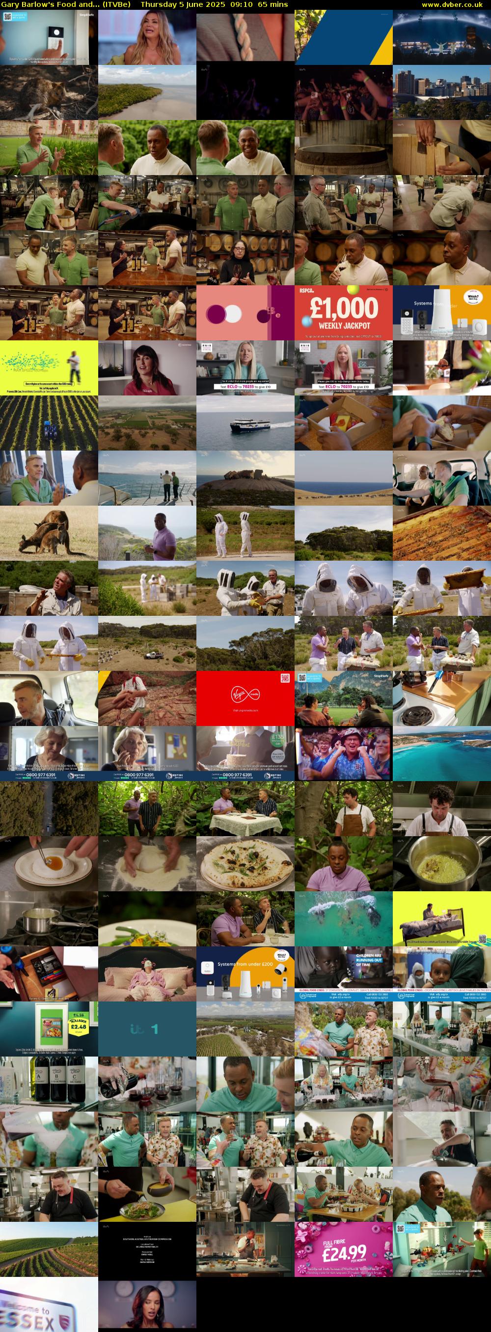 Gary Barlow's Food and... (ITVBe) Thursday 5 June 2025 09:10 - 10:15
