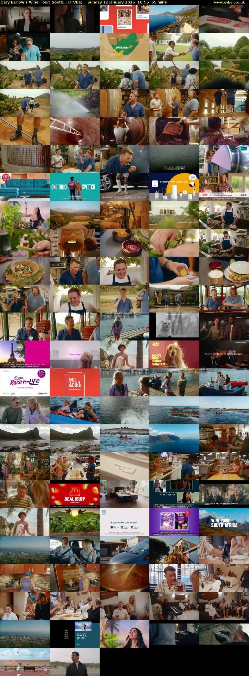 Gary Barlow's Wine Tour: South... (ITVBe) Sunday 12 January 2025 16:55 - 18:00