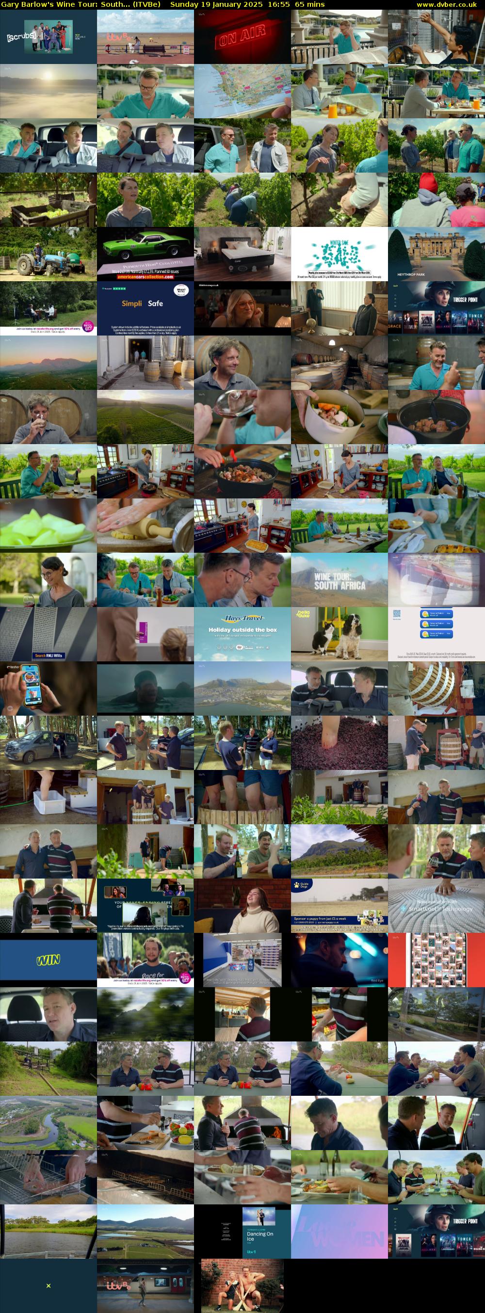 Gary Barlow's Wine Tour: South... (ITVBe) Sunday 19 January 2025 16:55 - 18:00