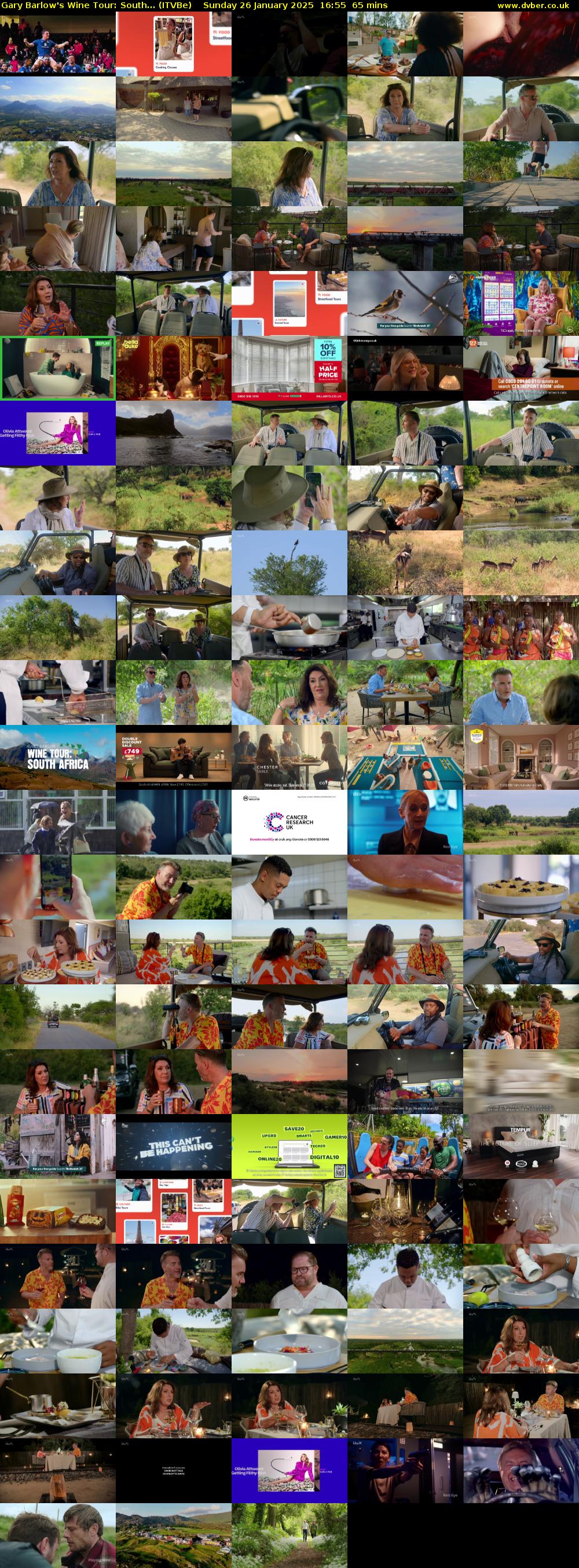 Gary Barlow's Wine Tour: South... (ITVBe) Sunday 26 January 2025 16:55 - 18:00