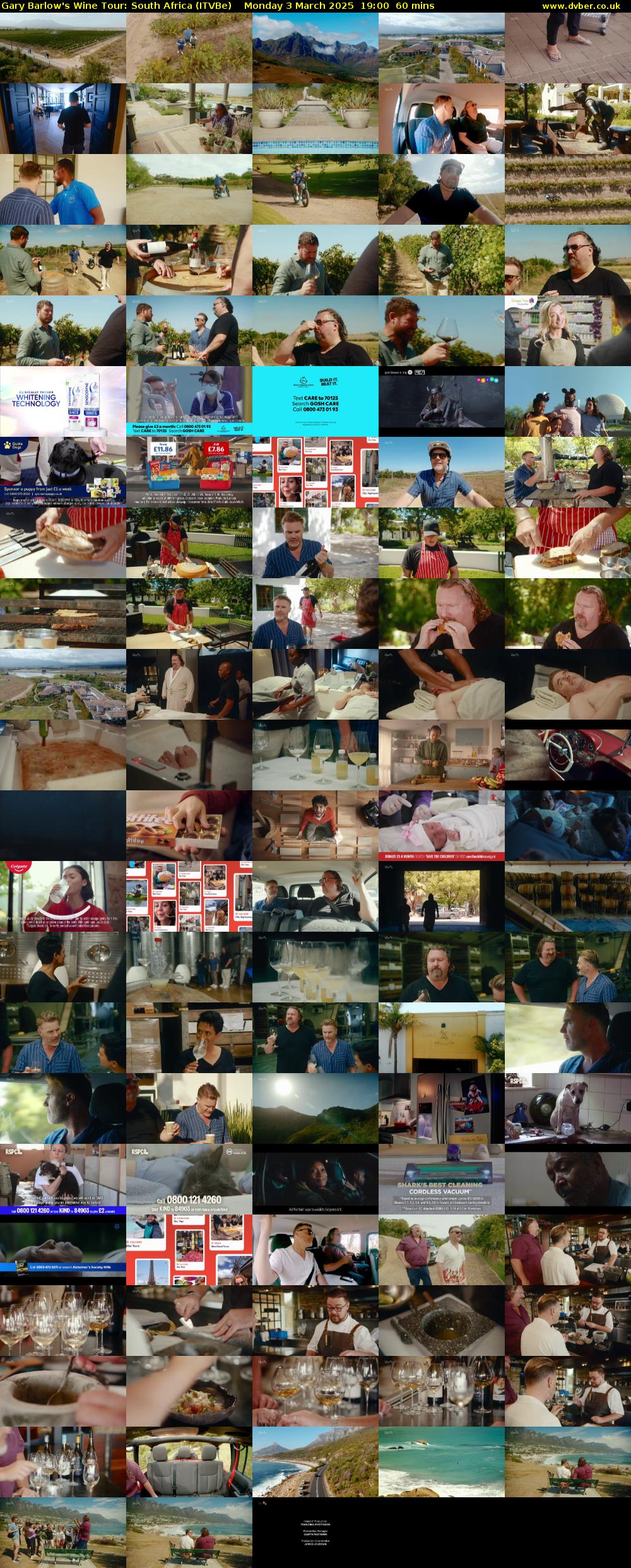Gary Barlow's Wine Tour: South Africa (ITVBe) Monday 3 March 2025 19:00 - 20:00