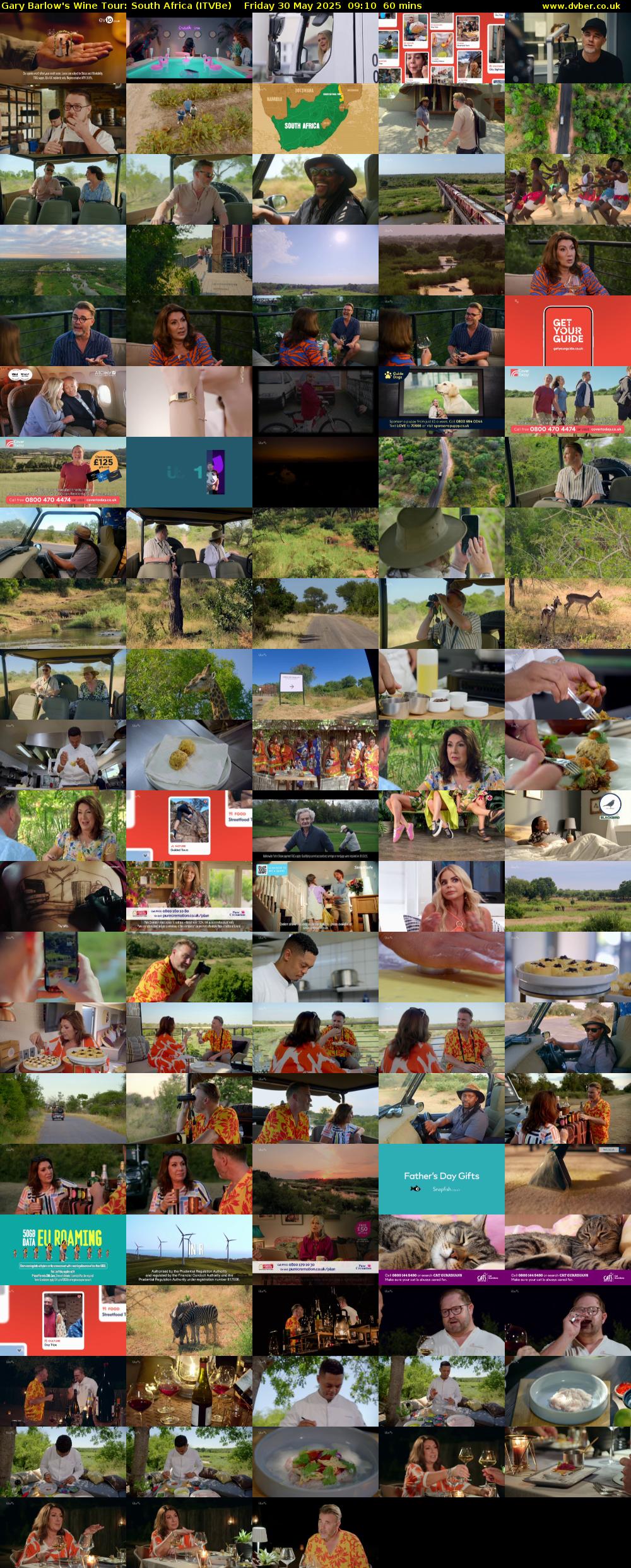Gary Barlow's Wine Tour: South Africa (ITVBe) Friday 30 May 2025 09:10 - 10:10