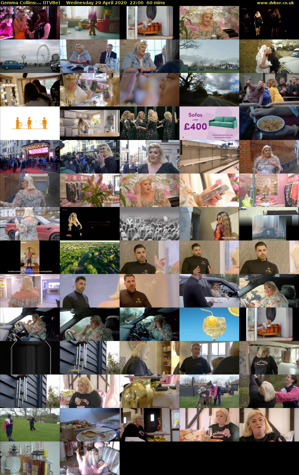 Gemma Collins:... (ITVBe) Wednesday 29 April 2020 22:00 - 23:00