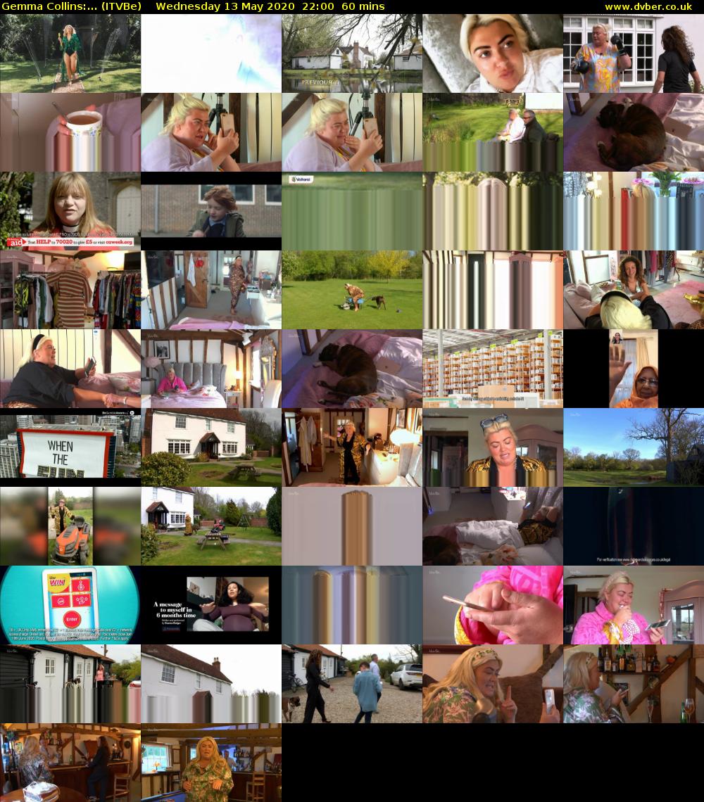 Gemma Collins:... (ITVBe) Wednesday 13 May 2020 22:00 - 23:00