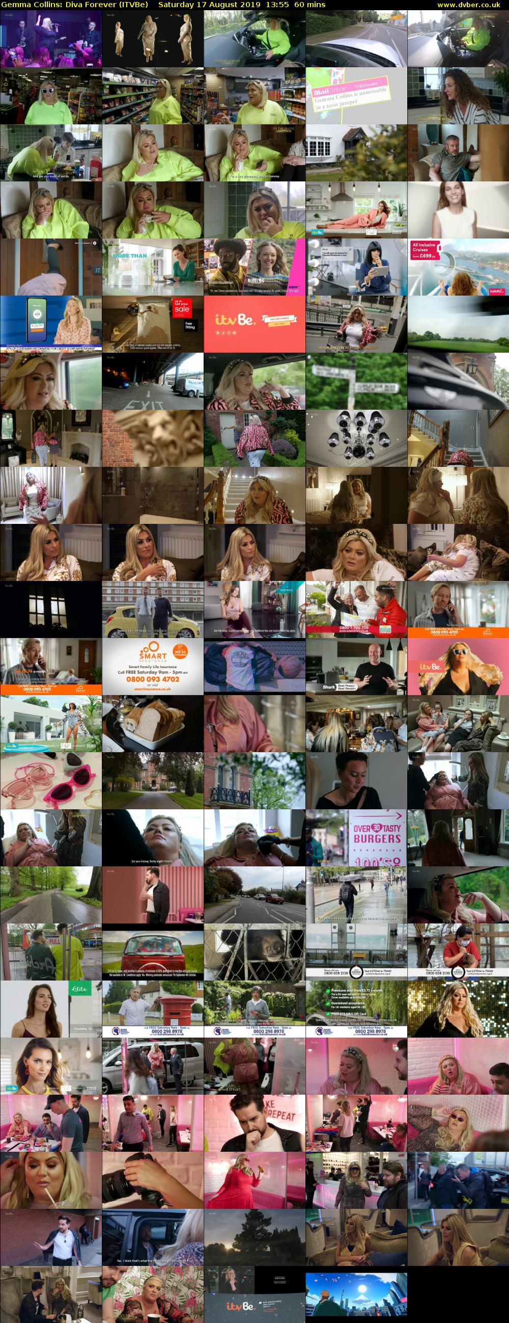 Gemma Collins: Diva Forever (ITVBe) Saturday 17 August 2019 13:55 - 14:55
