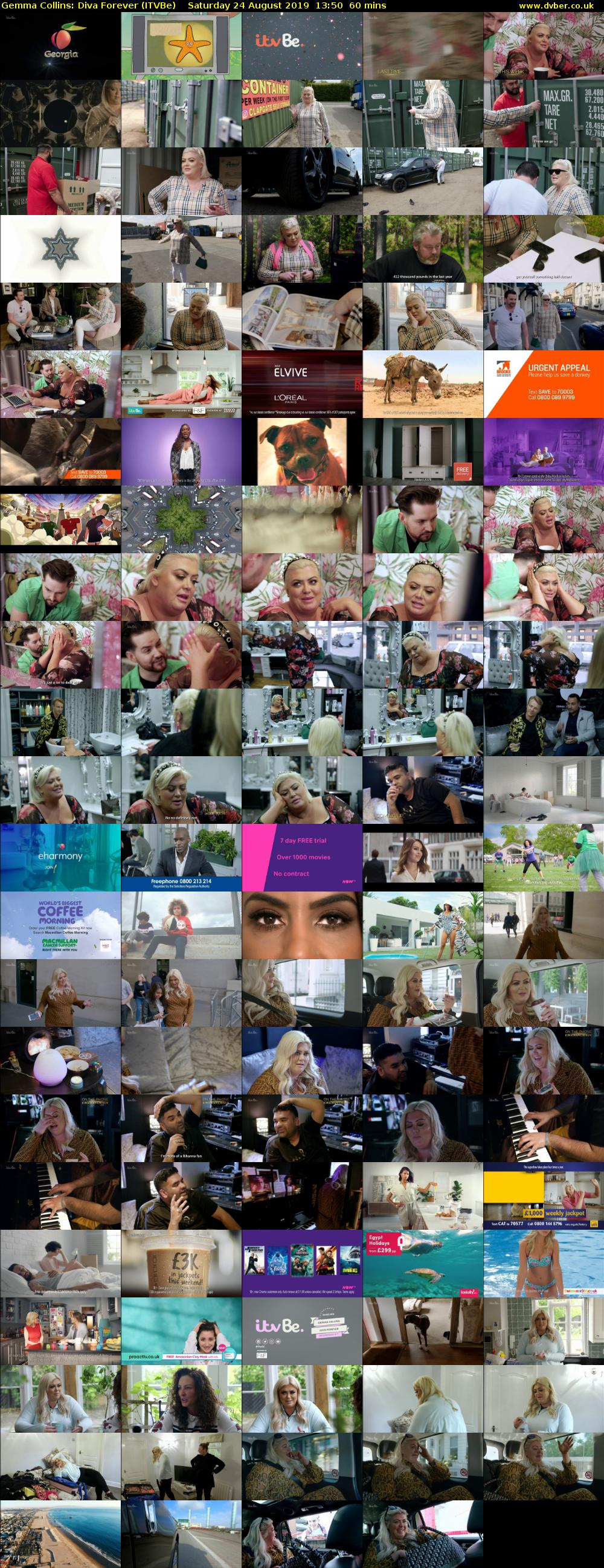 Gemma Collins: Diva Forever (ITVBe) Saturday 24 August 2019 13:50 - 14:50
