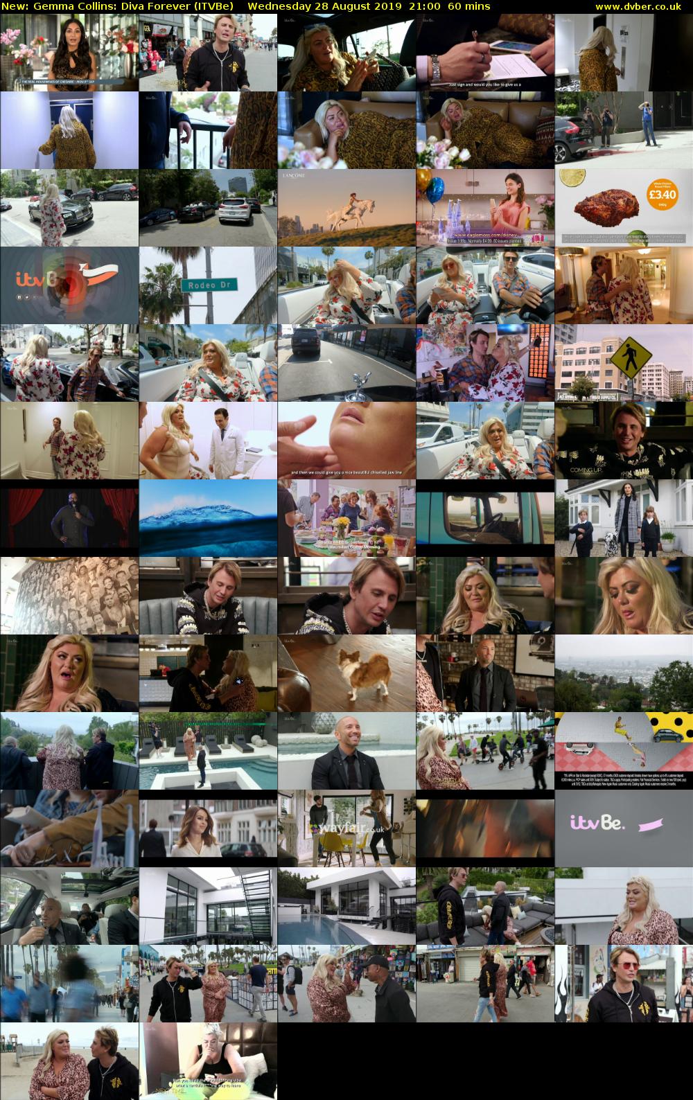 Gemma Collins: Diva Forever (ITVBe) Wednesday 28 August 2019 21:00 - 22:00