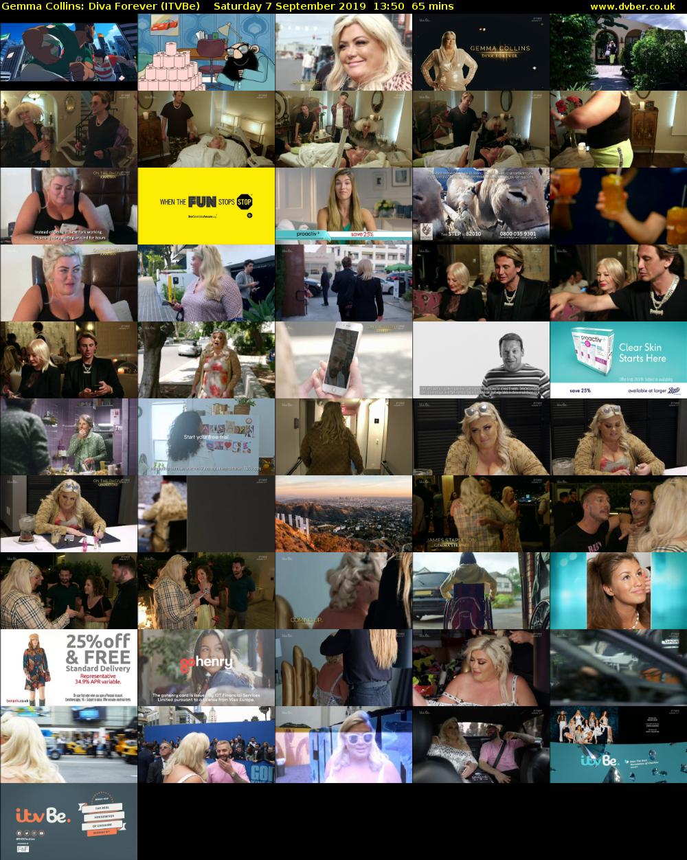 Gemma Collins: Diva Forever (ITVBe) Saturday 7 September 2019 13:50 - 14:55