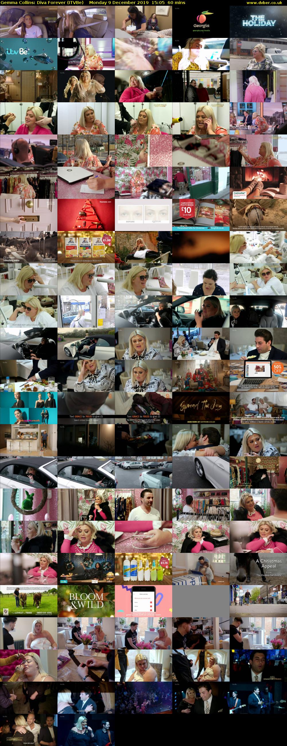 Gemma Collins: Diva Forever (ITVBe) Monday 9 December 2019 15:05 - 16:05