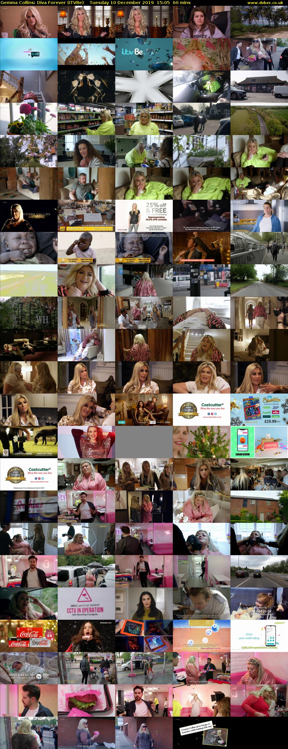 Gemma Collins: Diva Forever (ITVBe) Tuesday 10 December 2019 15:05 - 16:05