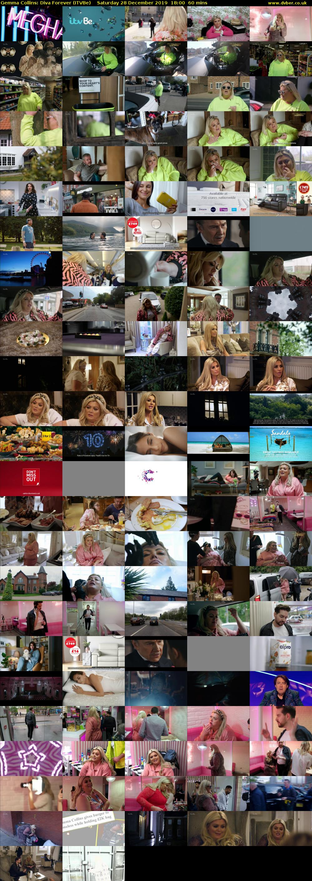 Gemma Collins: Diva Forever (ITVBe) Saturday 28 December 2019 18:00 - 19:00