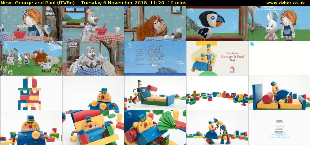 George and Paul (ITVBe) Tuesday 6 November 2018 11:20 - 11:30