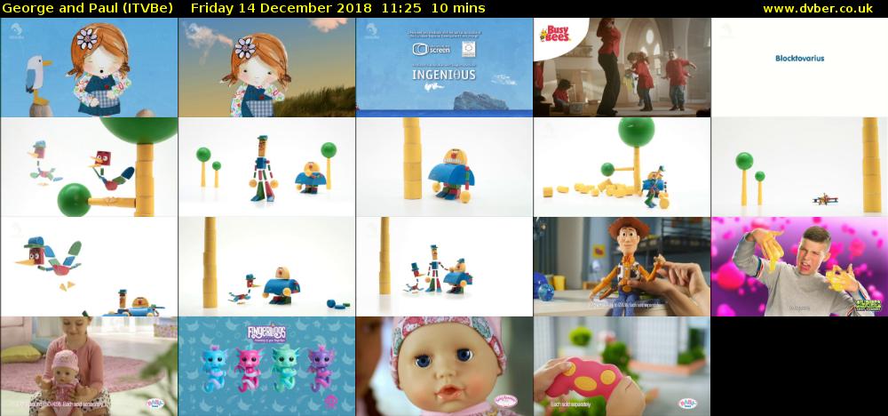 George and Paul (ITVBe) Friday 14 December 2018 11:25 - 11:35