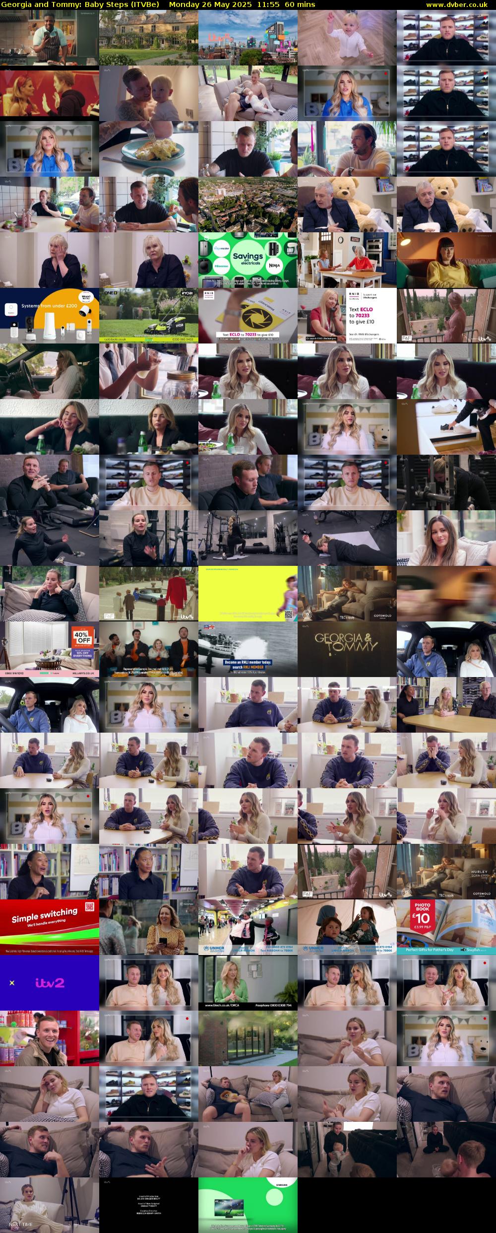 Georgia and Tommy: Baby Steps (ITVBe) Monday 26 May 2025 11:55 - 12:55