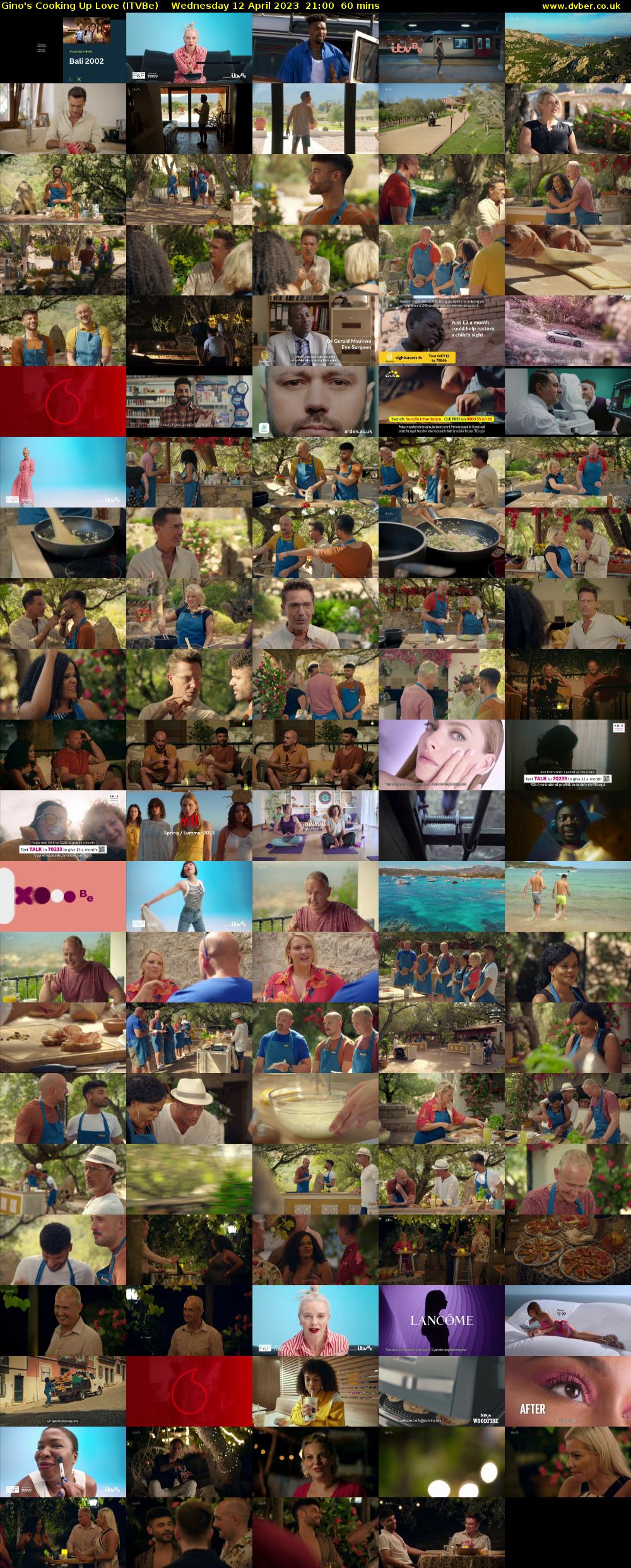 Gino's Cooking Up Love (ITVBe) Wednesday 12 April 2023 21:00 - 22:00