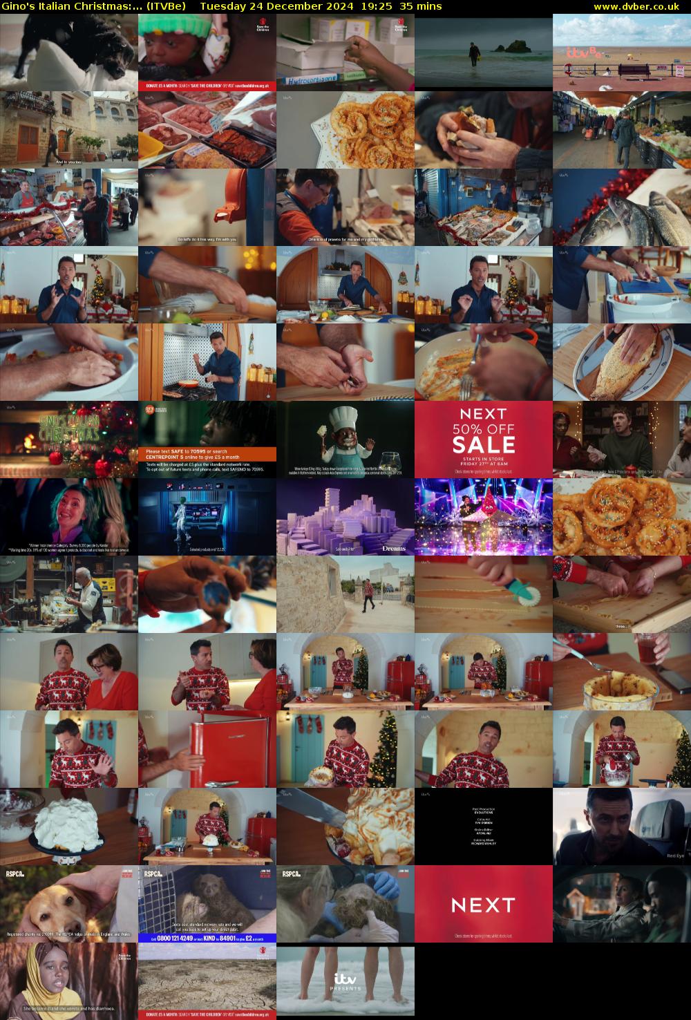 Gino's Italian Christmas:... (ITVBe) Tuesday 24 December 2024 19:25 - 20:00