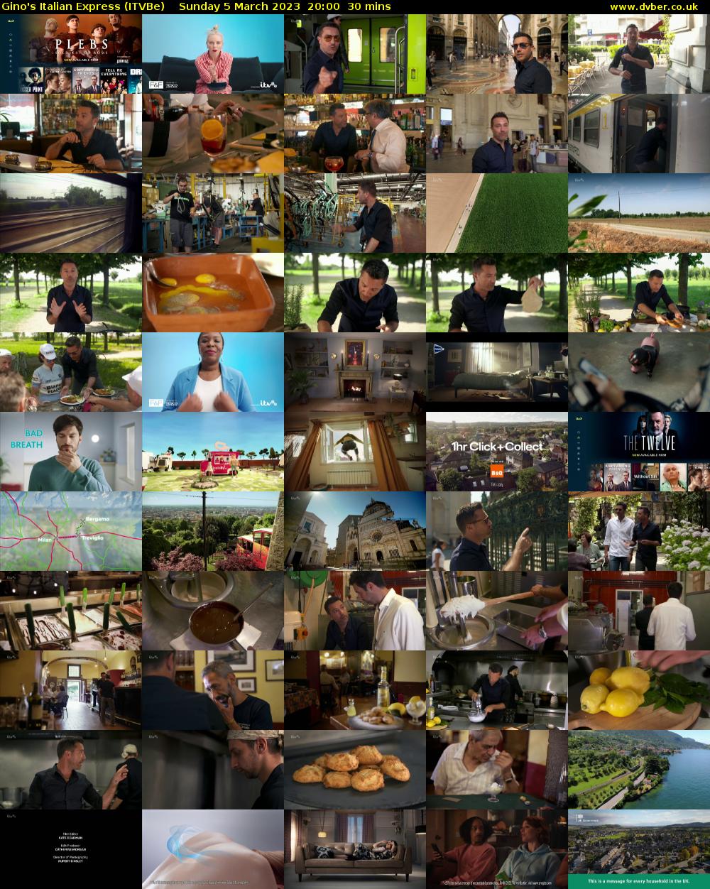 Gino's Italian Express (ITVBe) Sunday 5 March 2023 20:00 - 20:30