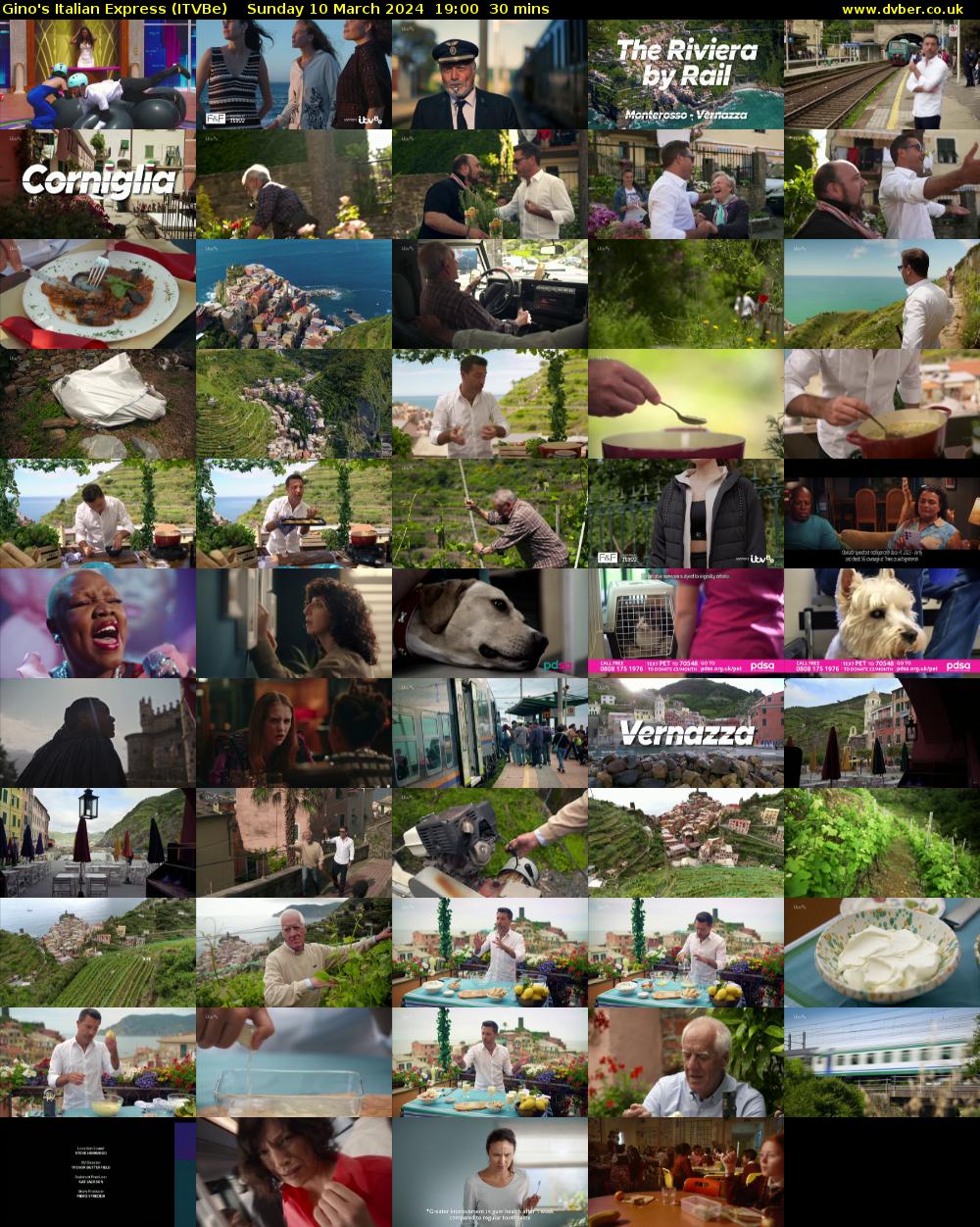 Gino's Italian Express (ITVBe) Sunday 10 March 2024 19:00 - 19:30