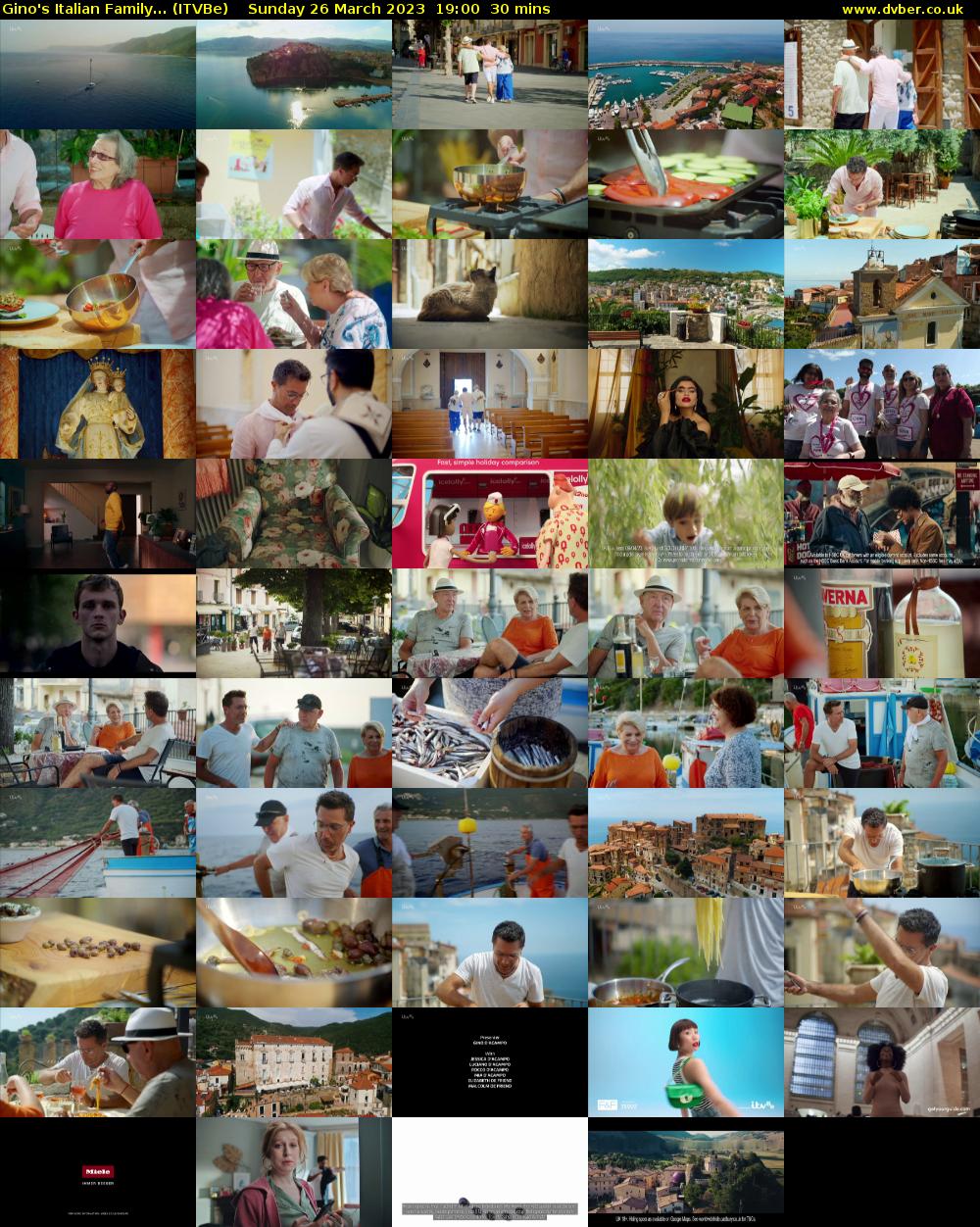 Gino's Italian Family... (ITVBe) Sunday 26 March 2023 19:00 - 19:30