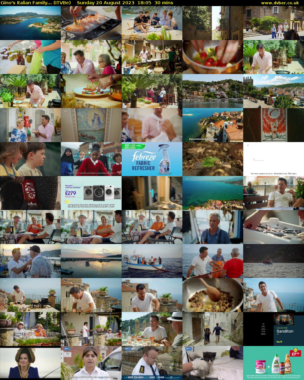 Gino's Italian Family... (ITVBe) Sunday 20 August 2023 18:05 - 18:35