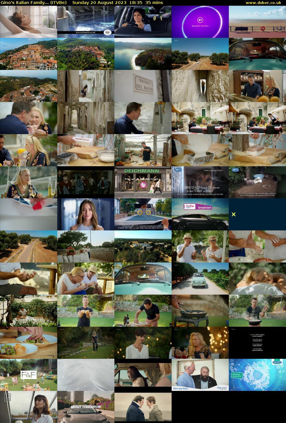 Gino's Italian Family... (ITVBe) Sunday 20 August 2023 18:35 - 19:10